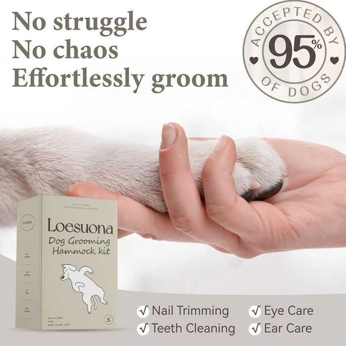 Гамак для собак Haustierpflege: регульований та складаний, розмір M (відстань між ніжками 11-14', вантажопідйомність до 20 кг)