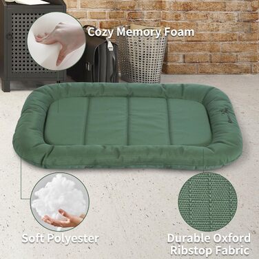 Килимок для собак Khonsu з роликом для шиї, водонепроникний, міцний, великий (до 27 кг), зелений