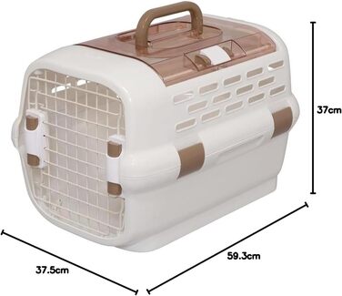 Пластиковий контейнер/кошик для котів Iris Ohyama PDPC-600, білий/коричневий, 59x37.5x37 см