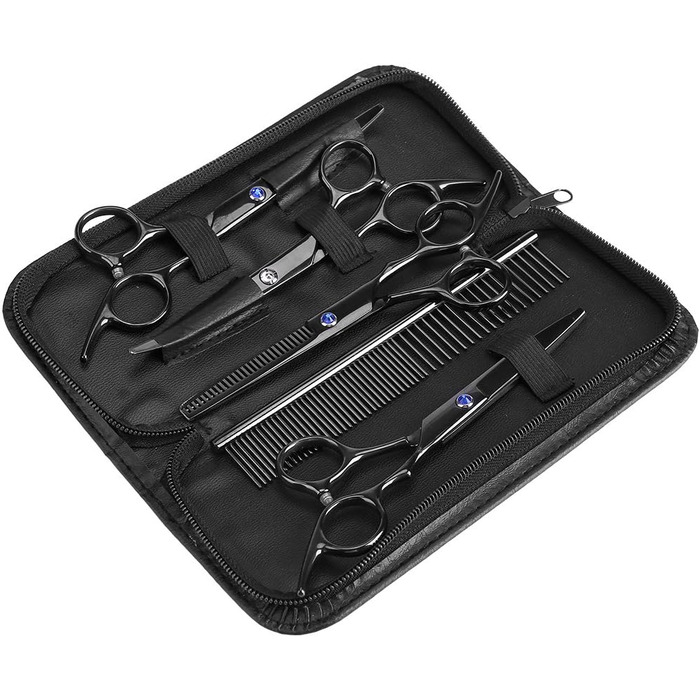 Набір тримерів для тварин зі сталі (7 шт.) - догляд за шерстю собак та котів