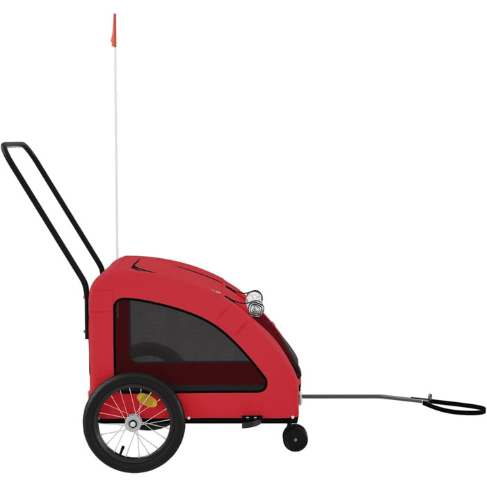 Причіп для собак Gecheer, міцний оксфордський матеріал та сталевий каркас, водонепроникний, з підвіскою, 26 дюймів, для активного відпочинку та прогулянок