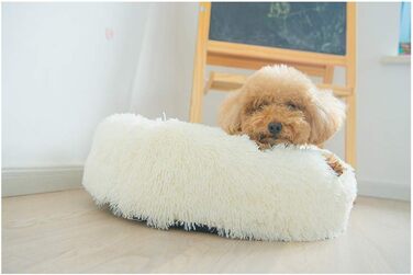 М'яке ліжко-гніздишко для собак та котів, 50-100 см, біле