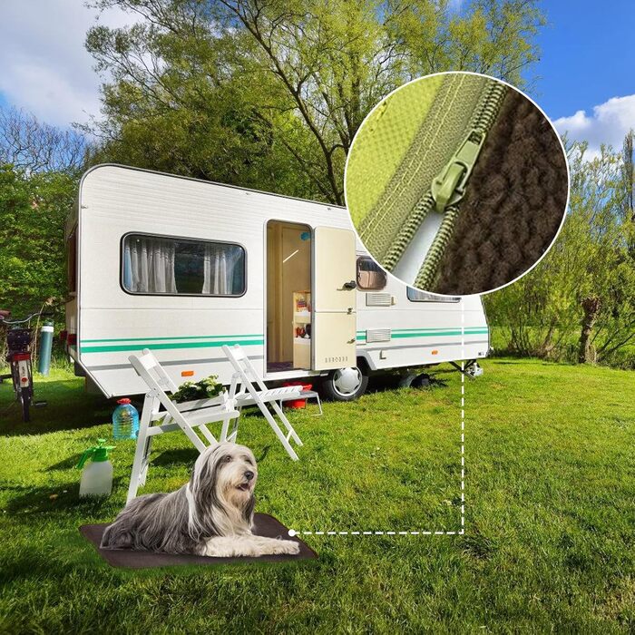 Складана водонепроникна ковдра для собак на прогулянках - килимок для собак Outdoor, 100 x 70 см, неслизька - ковдра для домашніх тварин, собак, цуценят, котів