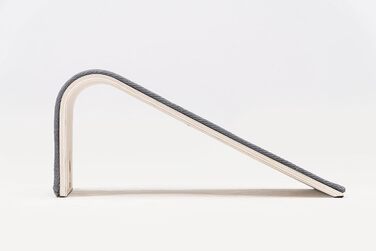 Котячий когтетоп Petrebels Design: дерев'яний когтетоп з сизалевим килимком, сірий, 38 x 23 x 23 см