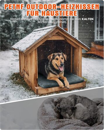 Електричне грілка для тварин на вулицю, вологостійке грілка, автоматичне регулювання температури, стійке до укусів, 40*50 см, сірий