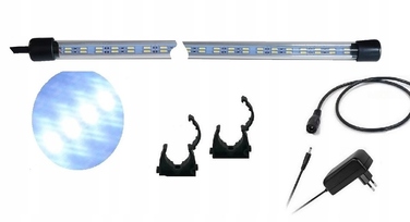 Подвійне трубчасте LED-освітлення для акваріума 70 см, SMD 7020