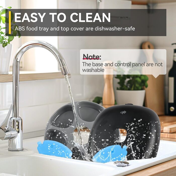 Автоматичний дозатор корму для котів FÜR Pfoten: 6 порцій, з охолодженням, програмований таймер, USB-живлення