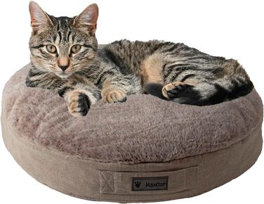 М'яка подушка для собак та котів, кругла, з меморі-піною - для суглобів, розслаблююча, двостороння літо/зима, легка, не деформується