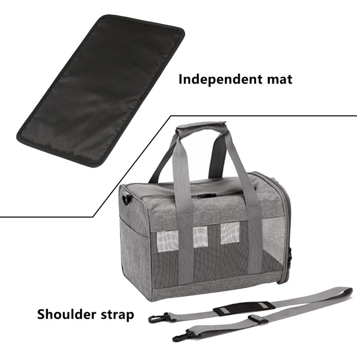 Транспортувальна сумка для собак та котів до 7 кг - переноска для собак та котів, 38x25x26 см