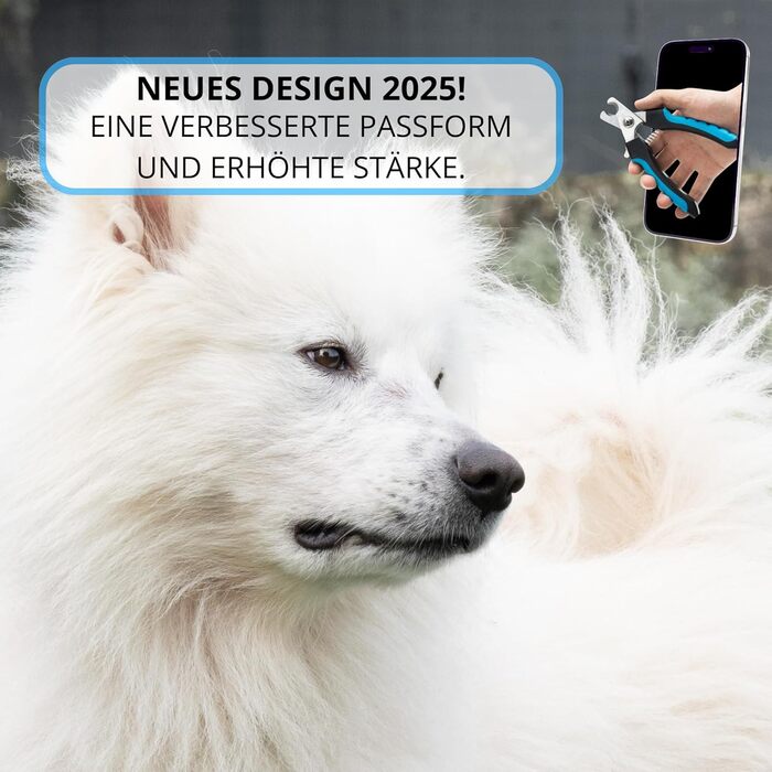 Тример для обрізання кігтів собак, котів та інших домашніх тварин | З пилочкою, лезами з нержавіючої сталі, захистом та чохлом – великий | Для догляду за лапами та кігтями