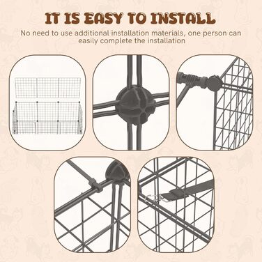 Металевий вольєр для котів UISEBRT для вулиці та дому, 3-рівневий, з знімною ванною, 2 сходинками та 3 дверима. DIY вольєр для котів як тренувальний, місце для відпочинку або вуличний вольєр