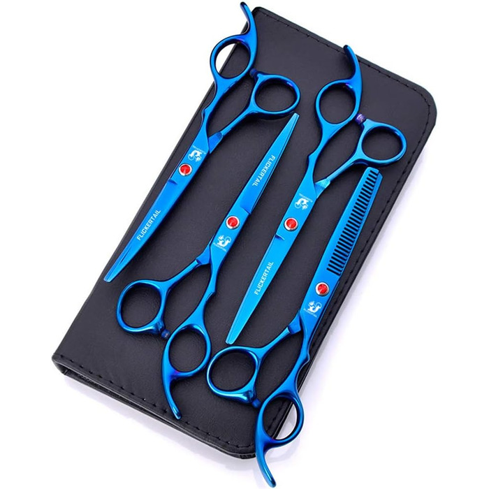 Набір професійних ножиць для грумінгу домашніх тварин 6.0 дюймів, професійний нержавіючий сталь, для грумінгу, салонів та перукарів