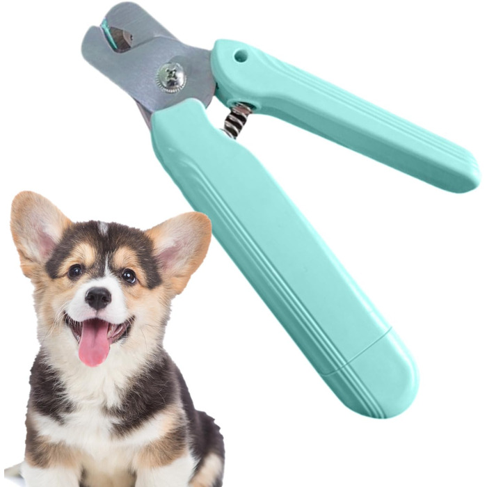 Ножиці для обрізання кігтів собак та котів з LED-підсвічуванням | Безшумні, з захисним насадком та ергономічним дизайном | Для собак та котів будь-яких порід