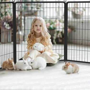 Вольєр для цуценят Froadp 6-TLG, 65 x 80 см: загон для собак, вольєр, огорожа, 6 елементів