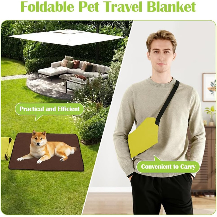 Водонепроникний килимок для собак та котів, 100x70 см (зелений)