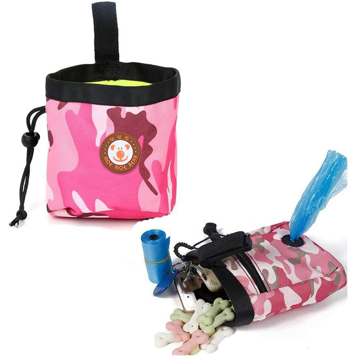 Набір для прогулянок з собакою: сумка-органайзер з диспенсером для пакетів, іграшка та корм для подорожей