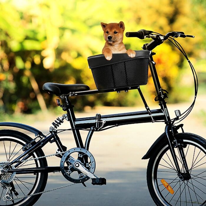 Водонепроникний кошик для тварин на велосипед, кошик для собак на кермо | Складаний, знімний кошик для тварин, велосипедний кошик для собак з установкою