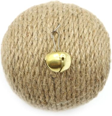 Іграшка для котів та собак Namvo Kratzball - кігтеточка з сизалю з вушками, проти нудьги