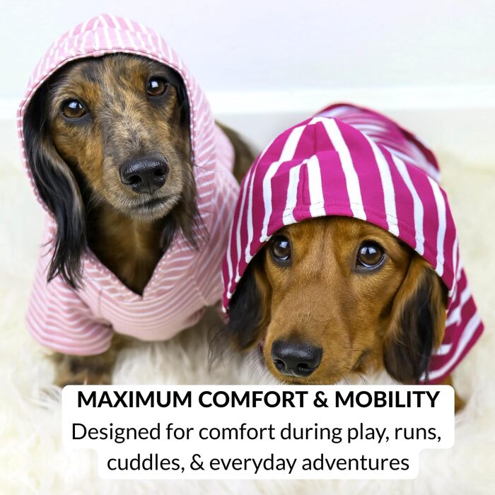 Світшот для собак Джанго, теплий, м'який, з капюшоном, для маленьких собак до 11,3 кг (Такса, цуценята), розмір S, колір: Blush Pink