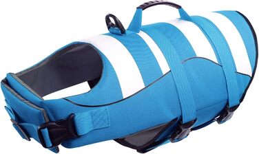 Спасальний жилет для собак ASENKU, XXL, блакитний: для німецької вижли, чихуахуа, лабрадора