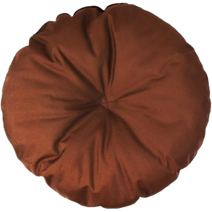 М'який лежак для собак та котів, круглий, ⌀ 50 см, коричневий. Лежанка для тварин, килимок, матрац для собак та котів. Можливість прання. Ідеально для переносних кліток та лежанок.