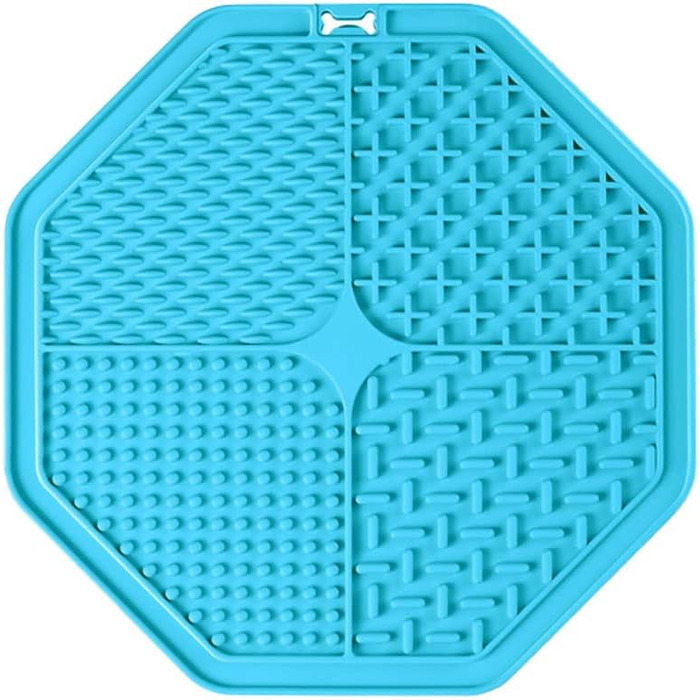 Лежанка-іграшка для собак з присосками, 2 шт. - повільна годівниця, для грумінгу та тренувань (блакитна)