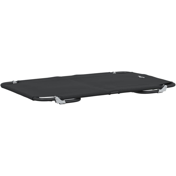 Зручне собаче ліжко vidaXL для середніх порід – металева рама та тканина | Підвищене, комфортне ліжко для дому та вулиці, довговічне, сучасне, 105 x 65 x 18 см, антрацит