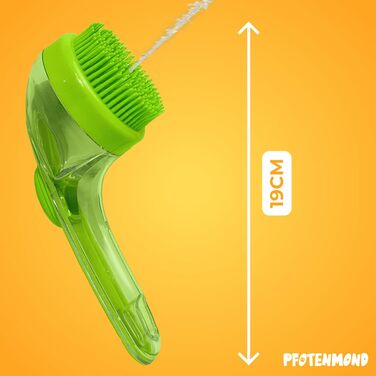 Щітка для грумінгу домашніх тварин Waschzauber з самоочищенням та масажем, рожева (для довгої та короткої шерсті)