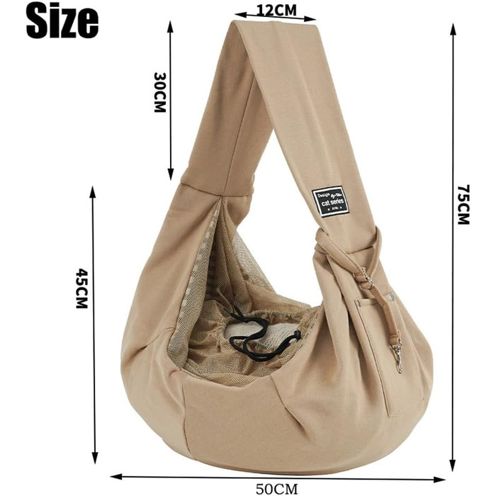 Трансформер для собак KDXYSL: переноска-сумка на плечі з регульованим ременем та передньою кишенею для прогулянок та подорожей