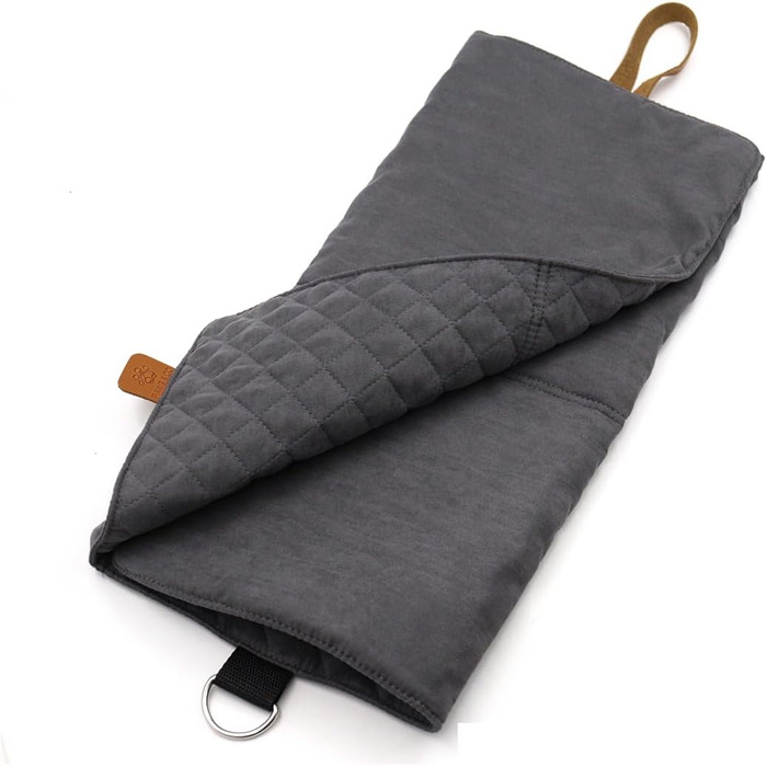 Складаний килимок для собак Paws&Co, портативний, 75x50 см, сірий, для подорожей, кемпінгу, пікніка, для дому та вулиці