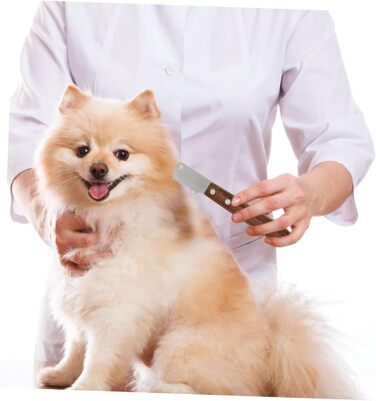 Гребінець для грумінгу собак Happyyami 2St, видалення підшерстка, нержавіюча сталь