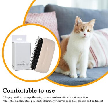 Щітка для собак від вичісування підшерстка, для догляду за шерстю, проти випадання шерсті, аксесуар для купання собак та котів з довгою шерстю для щоденного догляду за цуценятами та домашніми тваринами білого кольору