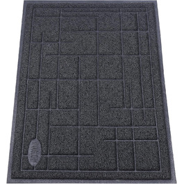 Килимок для котячого туалету VIVAGLORY, сірий, 90х60 см. Килимок для котячого лотка, миючий, підкладка, ловильник наповнювача.