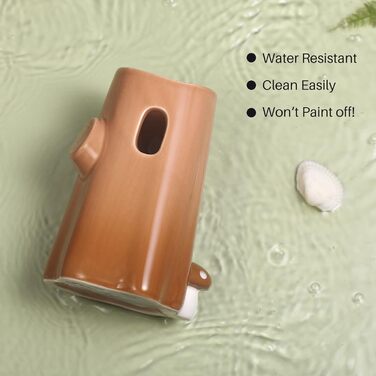 Поїлка для хом'яків Bucatstate зі стійкою, 120 мл, не протікає, аксесуар для гризунів (коричнева)