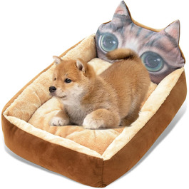 Килимок для собак Petcute: теплий, м'який, миючий, L (70 см), коричневий