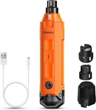 Шліфувальник для собак та котів Gimars з 6 режимами, LED-підсвічуванням, USB-зарядкою та регулюванням швидкості (12000 об/хв)