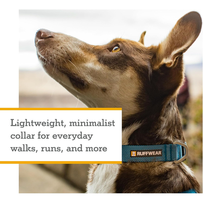 Нашийник для собак Ruffwear Hi & Light, ультраміцний та легкий, сірий Базальт, 51-66 см