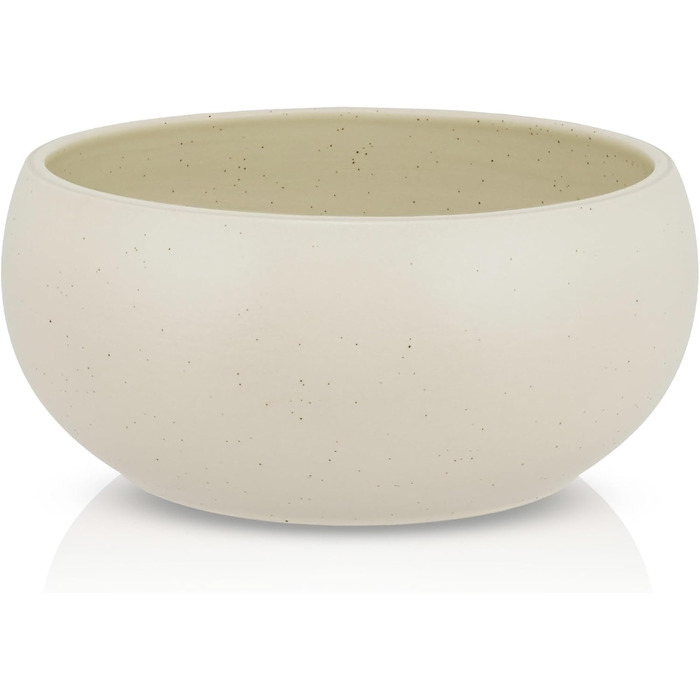 Керамічна миска для собак Hej.mo | 16 см, 0.9 л | Міцна, миється в посудомийній машині, стійка до подряпин та укусів | Для собак середніх порід (Крем)