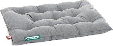 Ортопедичне собаче ліжко Doctor Bark Urban - для середніх собак, 70x50 см, сірий колір, Made in Germany. Можна прати до 95°C, міцне, для дому та вулиці.