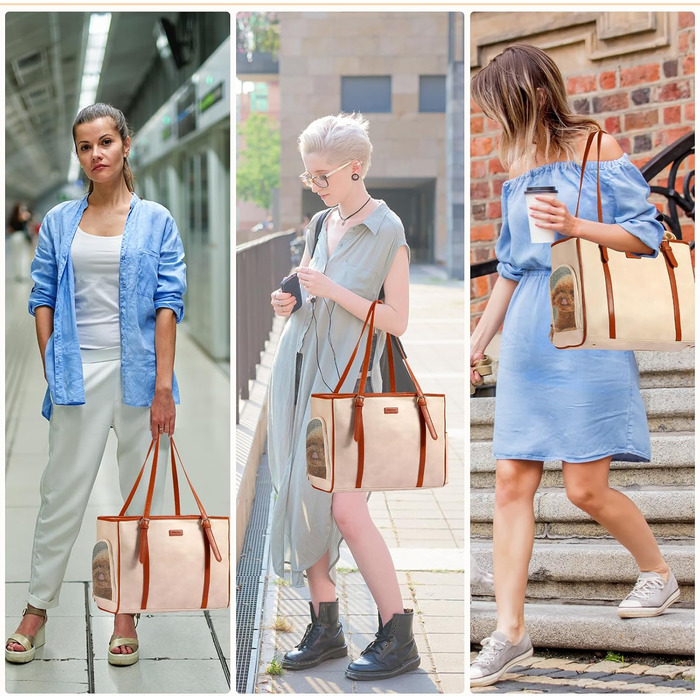 Сумка-переноска для собак Lasaviin: стильна, з натуральної шкіри, для маленьких собак, котів, цуценят, дозволена авіаперевезеннями