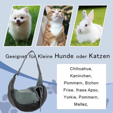 Сумка-переноска для собак та котів XGOPTS, чорна, до 5 кг, регульована, дихаюча, для прогулянок на вулиці