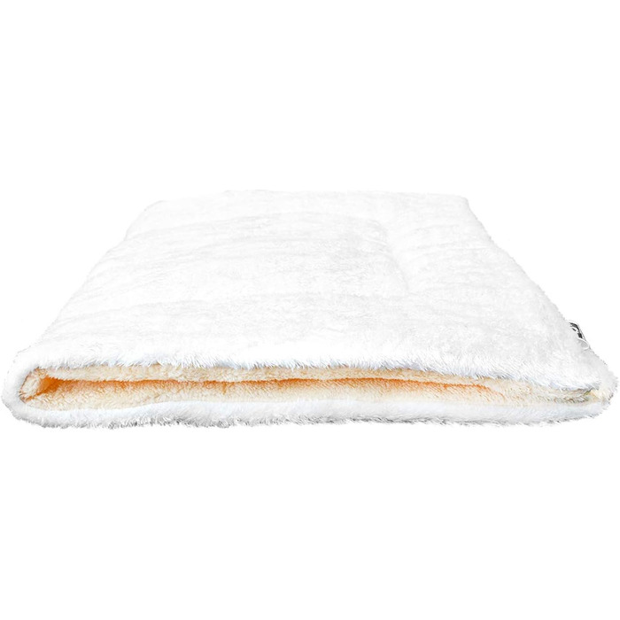 Лежак для собак Downtown Pet Supply, флісовий, 88,9x55,9 см, білий/вівсяний, для клітки