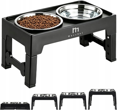 Підставка для мисок для собак з регулюванням висоти