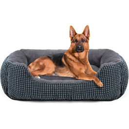 Ліжко для великих собак FURTIME XXL, м'яке, антистрес, 106x80x23 см, не ковзає, для собак і котів, можна прати