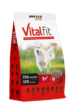 Корм для дорослих собак VitalFit з яловичиною, 15 кг