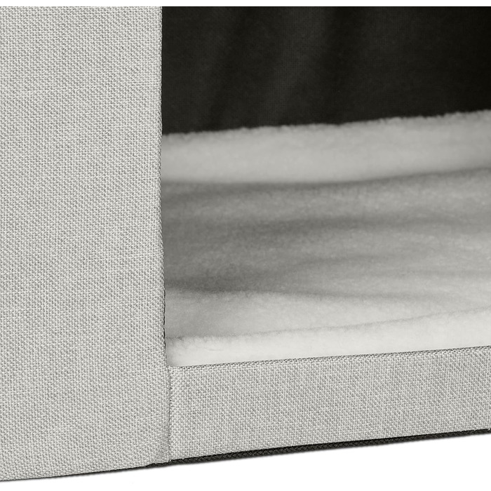 Кігтечка для котів Relaxdays, складана лавка, кімнатні меблі для тварин, притулок для котів, бежевий, 1 шт.