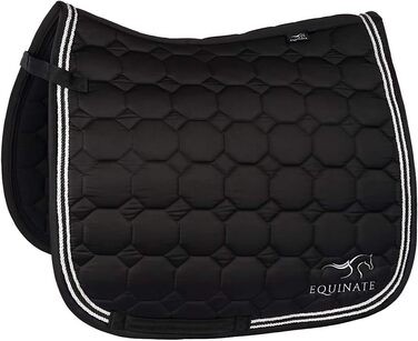 Schabracke Equinate Satin Madison для поні DR, чорна. Якісна підковальна подушка з атласу Equinate