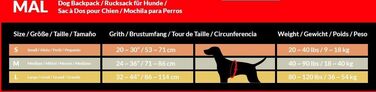 iEnergy™ MAL Hunderuckack - Водонепроникний рюкзак для собак – зручний для походів (малий)