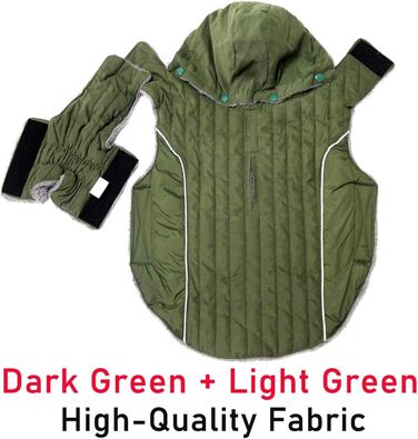 Флісовий худі для собак JoyDaog, теплий плед для цуценят, зелений, розмір S (1 шт.)