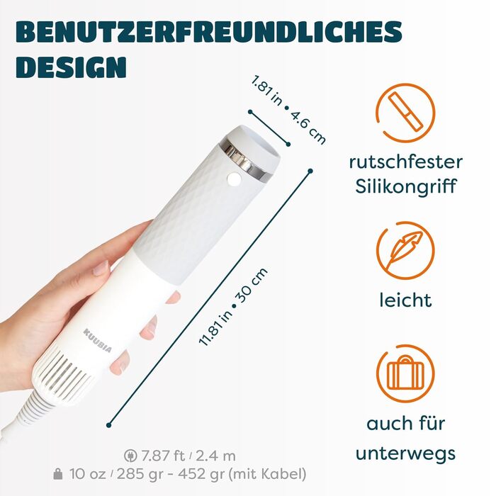 Фен для собак 5-в-1 900W | Фен-щітка для собак та котів | Безшумний, з іонізацією, для всіх порід | Сушарка для тварин